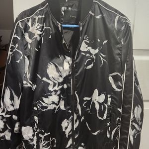 Zara men's floral bomber jacket